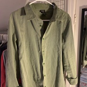 Bonds Army Green Overcoat/Dress Shirt